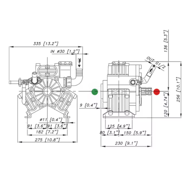 Bomba para pulverizadores PA 530-VC