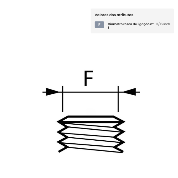 Conector em ( T ) para mangueira de 3 ligações 2x3 / 8"-11 / 16"AG