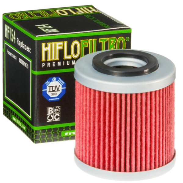 Filtro óleo Hiflofiltro HF154 para motas