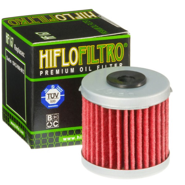 Filtro óleo Hiflofiltro HF167 para motas