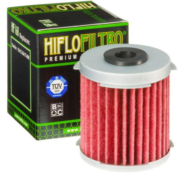 Filtro óleo Hiflofiltro HF168 para motas