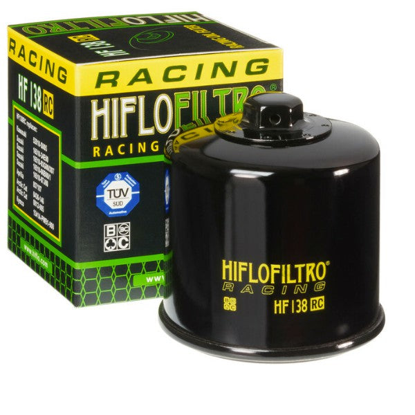 Filtro óleo Hiflofiltro Racing HF138RC para motas