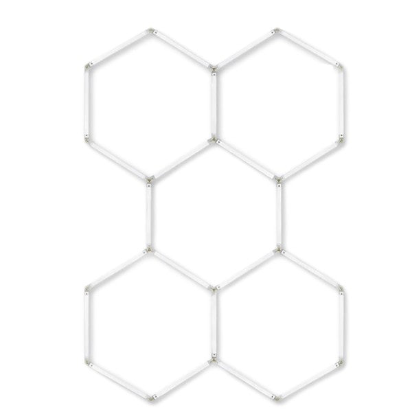 LUMINÁRIA LED HEXAGONAL COLMEIA 5 CÉLULAS 230V - 120LM